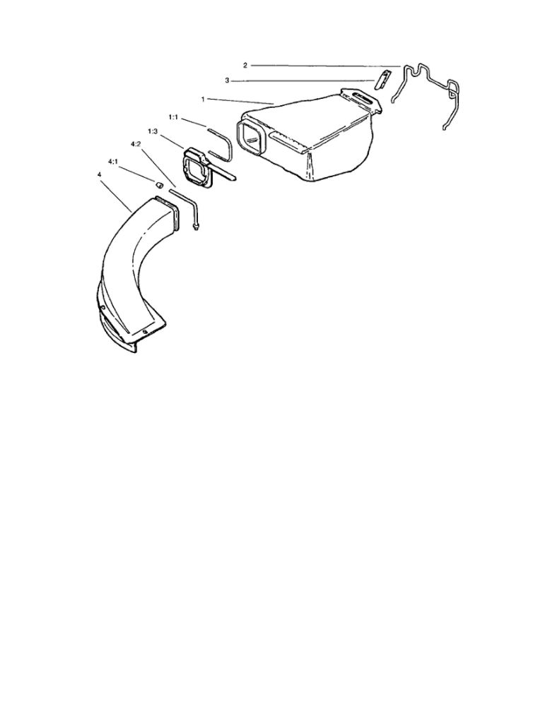 Grass Bagging Diagram and Parts List for 10323 210000001 + UP Lawn Boy Lawn Mower